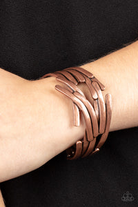 Paparazzi Accessories Stockpiled Style - Copper Bracelet