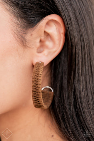 Paparazzi Accessories Rural Guru - Brown Earrings