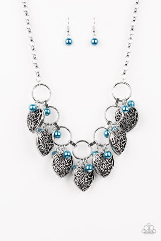 Paparazzi Accessories Very Valentine - Blue Necklace & Earrings 