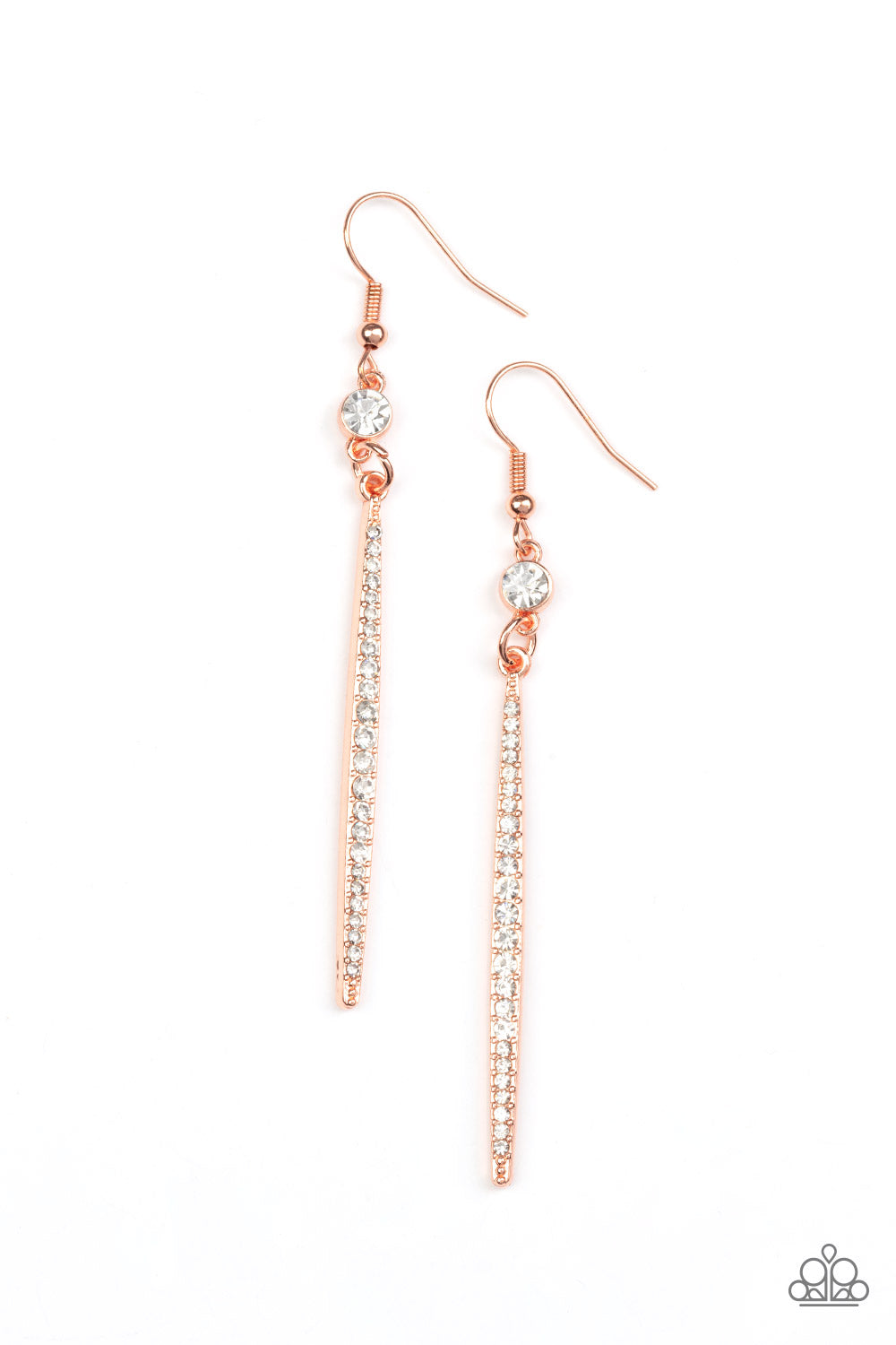 Paparazzi Accessories Skyscraping Shimmer - Copper Earrings
