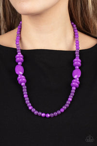 Paparazzi Accessories Tropical Tourist - Purple Necklace & Earrings