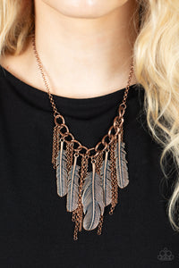 Paparazzi Accessories NEST Friends Forever - Copper Necklace & Earrings