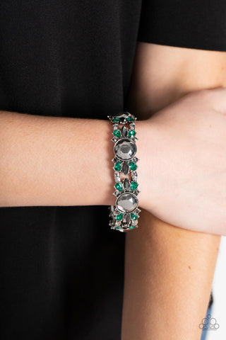 Paparazzi Accessories Definitively Diva - Green Bracelet
