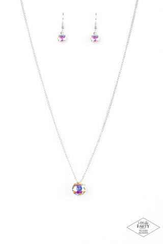 Paparazzi Accessories What A Gem - Multi Necklace & Earrings Iridescent