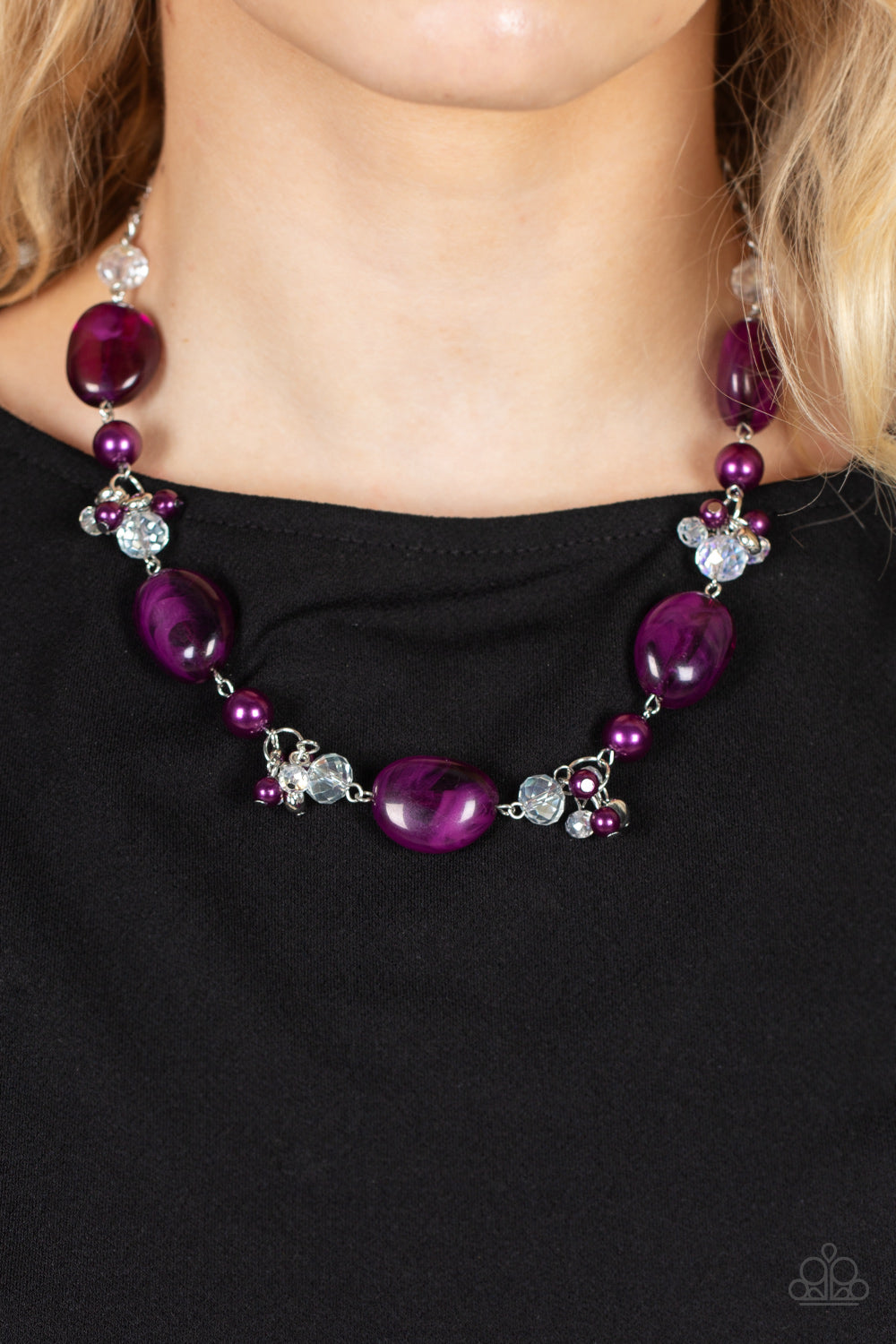 Paparazzi Accessories The Top TENACIOUS - Purple Necklace & Earrings
