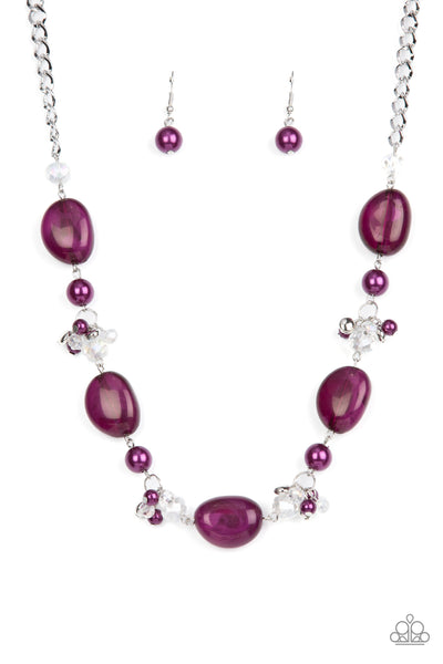 Paparazzi Accessories The Top TENACIOUS - Purple Necklace & Earrings