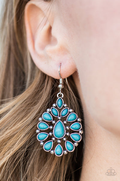 Paparazzi Accessories Wild Is My Favorite Color - Blue Earrings 