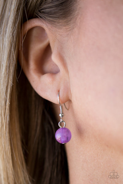 Paparazzi Accessories Trending Tropicana - Purple Necklace & Earrings 