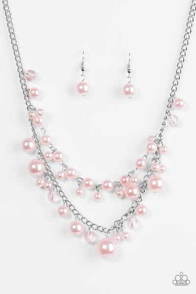 Paparazzi Accessories Blissfully Bridesmaid - Pink Necklace & Earrings 