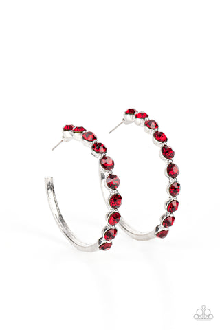 Paparazzi Accessories Photo Finish - Red Earrings