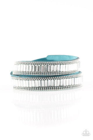 Paparazzi Accessories True GLITZ - Blue Bracelet 