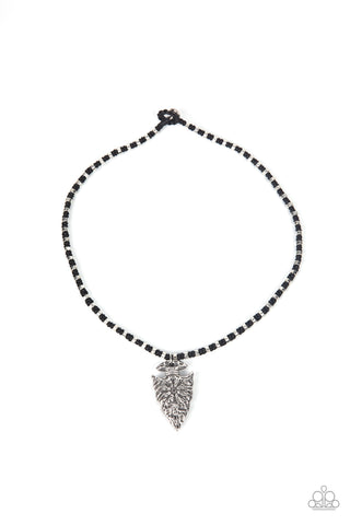 Paparazzi Accessories Get Your ARROWHEAD in the Game - Black Necklace