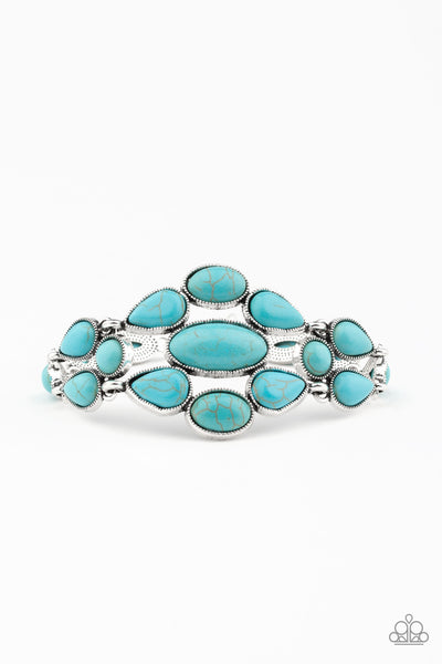 Paparazzi Accessories Blooming Prairies - Blue Bracelet 