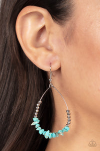 Paparazzi Accessories Come Out of Your SHALE - Blue Earrings 