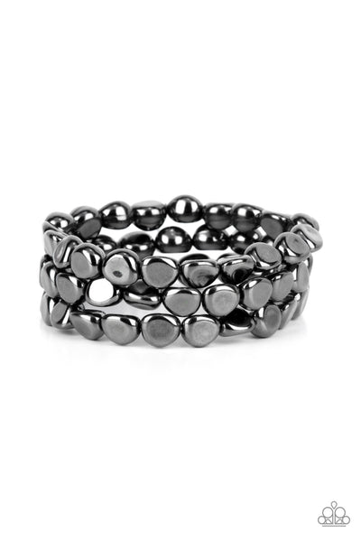 Paparazzi Accessories HAUTE Stone - Black Bracelet