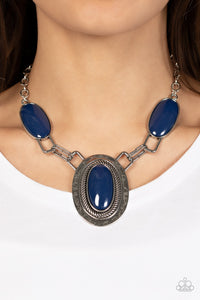Paparazzi Accessories Count to TENACIOUS - Blue Necklace & Earrings