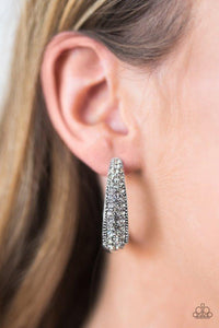 Paparazzi Accessories Glitter Jam - White Earrings 