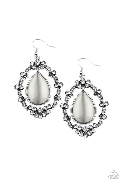 Paparazzi Accessories Icy Eden - White Earrings 