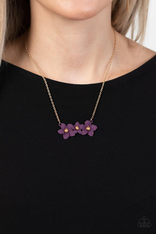 Paparazzi Accessories Petunia Picnic - Purple Necklace & Earrings