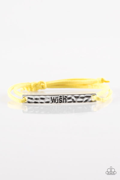 Paparazzi Accessories Careful What You Wish For - Yellow Bracelet 