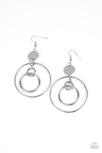 Paparazzi Accessories Mechanical Mecca - Silver Earrings