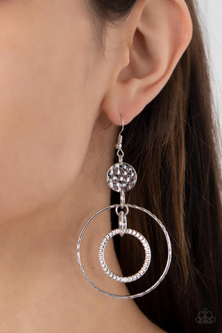 Paparazzi Accessories Mechanical Mecca - Silver Earrings