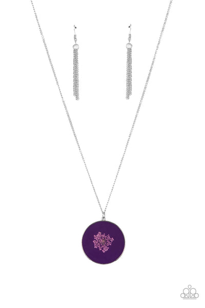 Paparazzi Accessories Prairie Picnic - Purple Necklace & Earrings