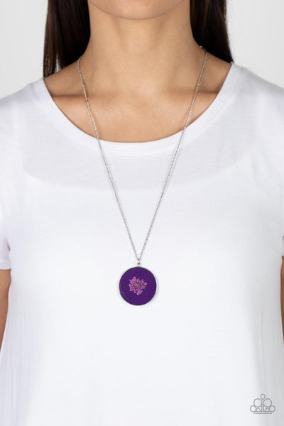 Paparazzi Accessories Prairie Picnic - Purple Necklace & Earrings