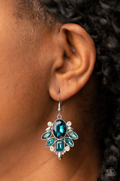 Paparazzi Accessories Glitzy Go-Getter - Blue Earrings