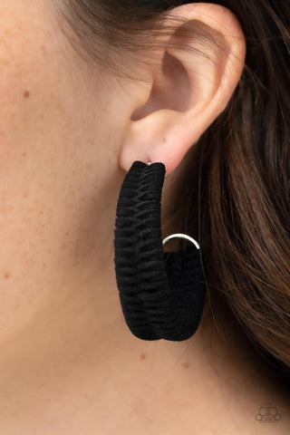 Paparazzi Accessories Rural Guru - Black Earrings