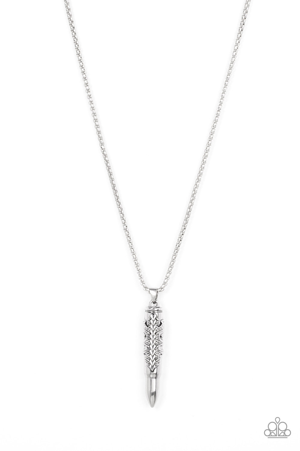 Paparazzi Accessories Mysterious Marksman - Silver Necklace