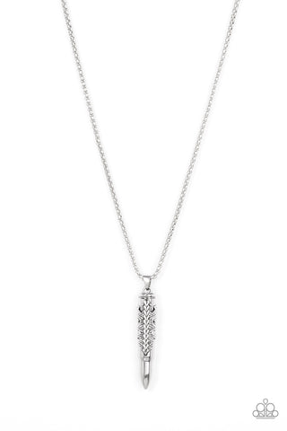 Paparazzi Accessories Mysterious Marksman - Silver Necklace