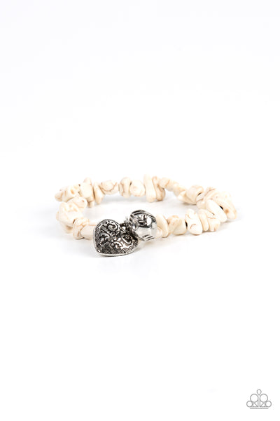 Paparazzi Accessories Love You to Pieces - White Bracelet