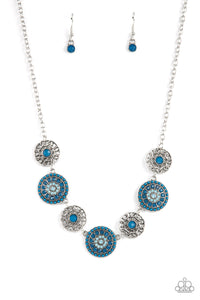 Paparazzi Accessories Farmers Market Fashionista - Blue Necklace & Earrings