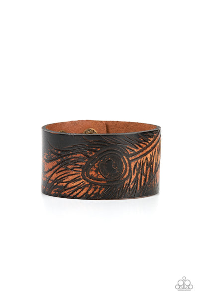 Paparazzi Accessories Positively Peacock - Black Bracelet