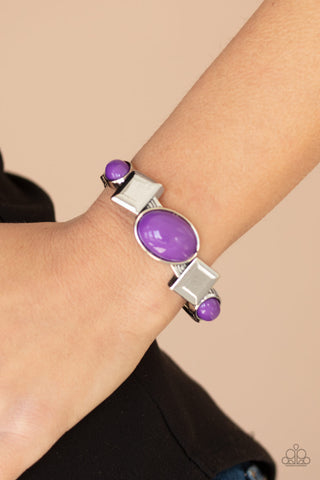 Paparazzi Accessories Abstract Appeal - Purple Bracelet 