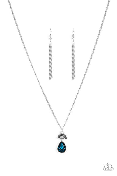 Paparazzi Accessories Nice To Meet You - Blue Necklace & Earrings 