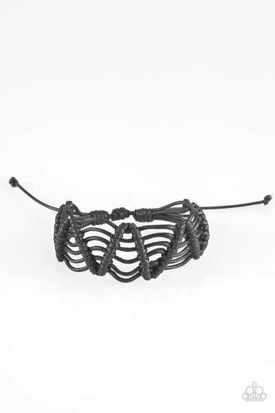 Paparazzi Accessories Rise To The Bait - Black Bracelet 