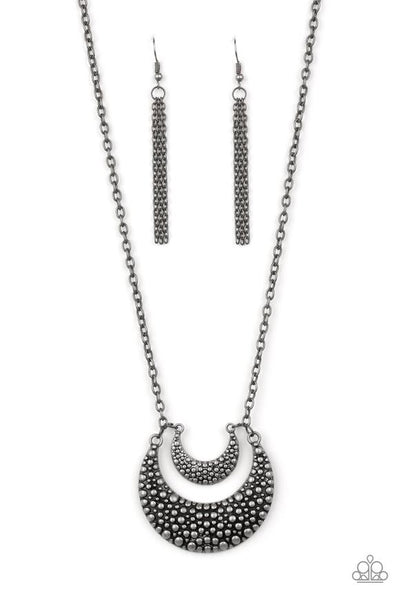 Paparazzi Accessories Get Well MOON - Silver Necklace & Earrings 