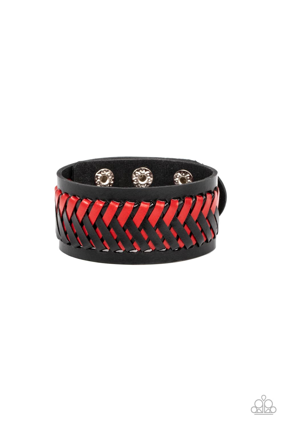 Paparazzi Accessories Punk Rocker Road - Red Bracelet