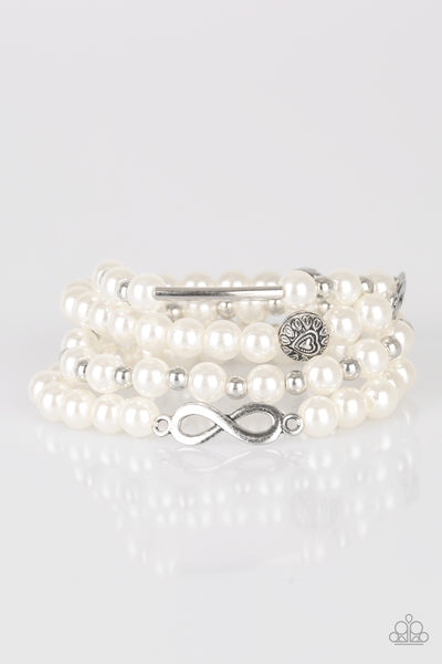 Paparazzi Accessories Limitless Luxury - White Bracelet 