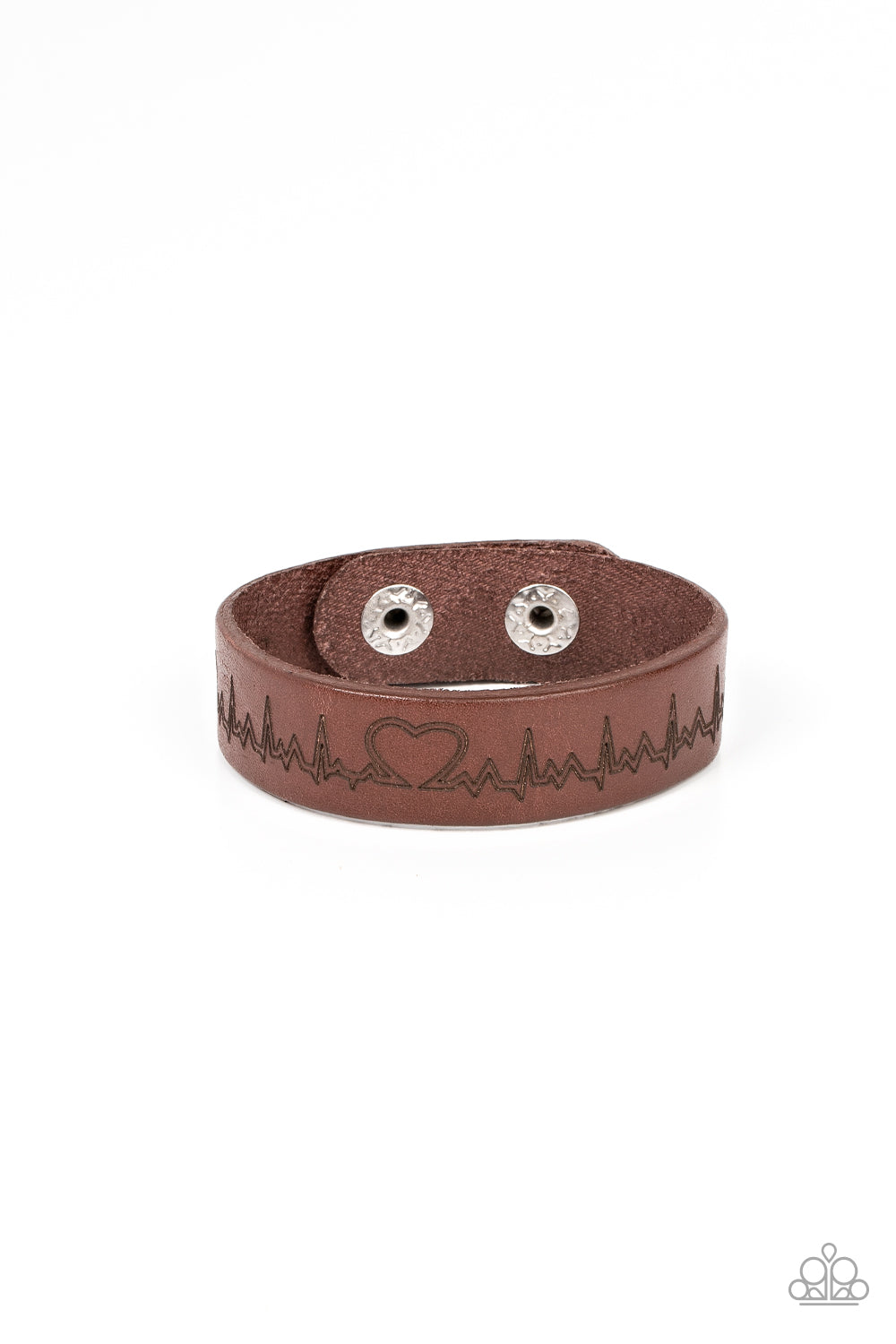 Paparazzi Accessories Haute Heartbeat - Brown Bracelet