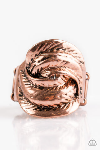 Paparazzi Accessories Feathers Will Fly - Copper Ring
