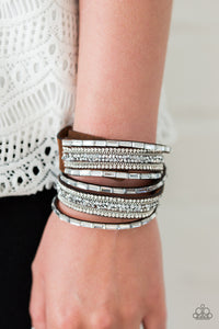 Paparazzi Accessories Glam Goals - Brown Bracelet 