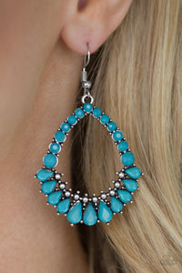 Paparazzi Accessories Crystal Waters - Blue Earrings 