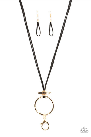 Paparazzi Accessories Noticeably Nomad - Gold Lanyard 