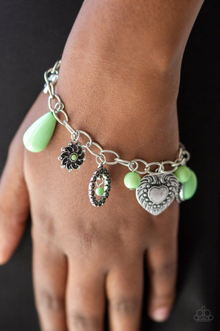 Paparazzi Accessories Summer Adventure - Green Bracelet 