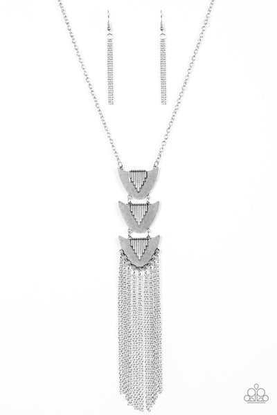 Paparazzi Necklace Paradise Prowess - Silver