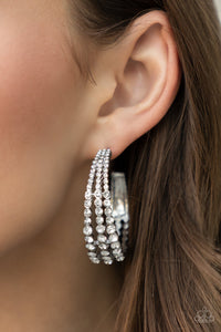 Paparazzi Accessories Cosmopolitan Cool - White Earrings