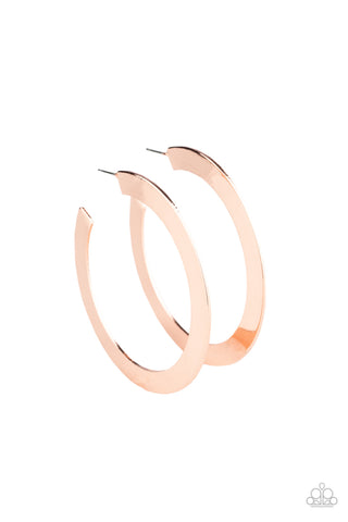 Paparazzi Accessories The Inside Track - Copper Earrings 